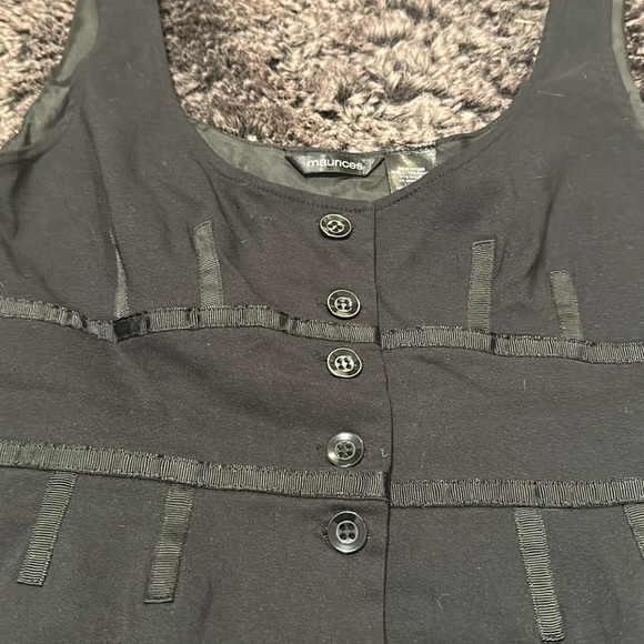 90s Corset Vest Grunge Medium Black - Picture 2 of 3